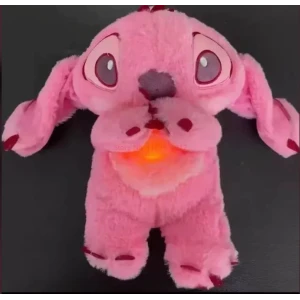 Λούτρινο Stitch 30cm Που Αναπνέει Κανονικά 1440-PPP10 Ροζ