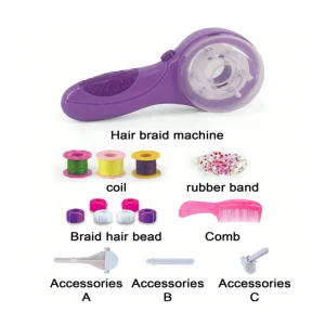 Σετ παιχνιδιού για πλεξούδα μαλλιών Set Styling Hair Stylist Accessories 917